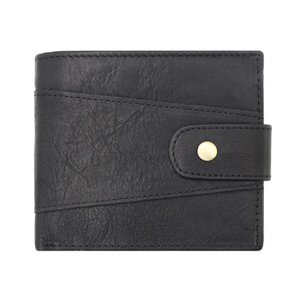 Portefeuille Homme RFID Vintage Cuir Véritable Portefeuilles Homme Porte-cartes Porte-monnaie Sac à main Portefeuille Homme