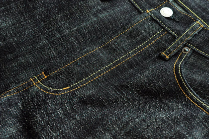 308XX-BO-Wind Jeans for Men Furinkazan Selvedge raw denim Jeans Mens Jeans 66 MODE Fit 16.8 OZ Silver-plated Buttons