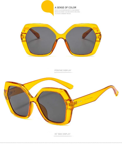 Butterfly Oversize Sunglasses Women Fashion Design Big Eyewear Shades for Ladies Uv400 Travel Sun Glasses