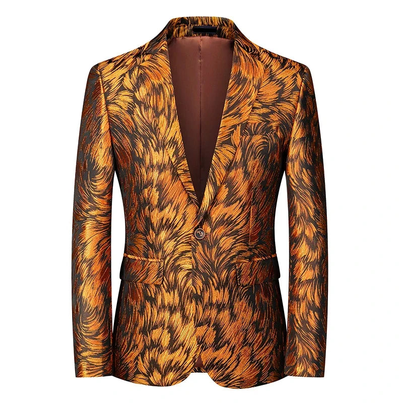 2026 New Red Men's Suit Jacket, Wedding Brands Dress Coat, Stylish Slim Man Costume Homme Single-Breasted Asian Sizes  Blazer