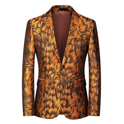 2026 New Red Men's Suit Jacket, Wedding Brands Dress Coat, Stylish Slim Man Costume Homme Single-Breasted Asian Sizes  Blazer