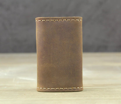 Handmade Vintage Genuine Leather Key Holder Men keyChain Cover Leather Key Wallet Men key case bag Women Key Organizer