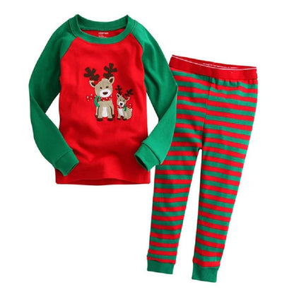 Digger Vehicle Baby Boys Clothes Suits 100% Cotton Children Pajamas Kids Sleepwear Sets Nightgown PJ'S Long Tees Shirts Pant Set