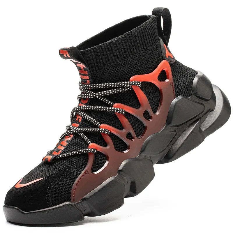 Indestructible Safety Work Shoes With Steel Toe Cap Breathable Outdoor Sports Boots Sneakers Security Construction Boots