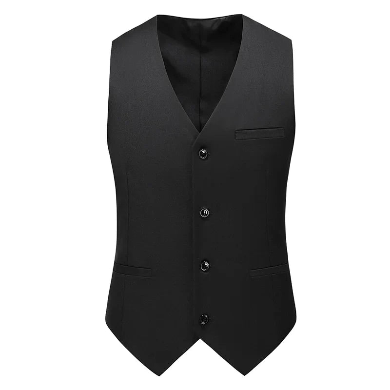 Royal Blue Vest Waistcoat Men's Brand New Slim-Fit V Neck Dress Vests Mens Formal Business Wedding Tuxedo Chaleco Hombre 6xl