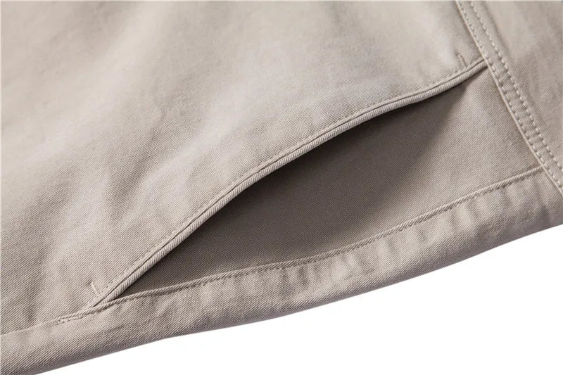 Casual Cotton Men Trousers Solid Color Slim Fit Men's Pants New Spring Autumn High Quality Classic Business Pants Men
