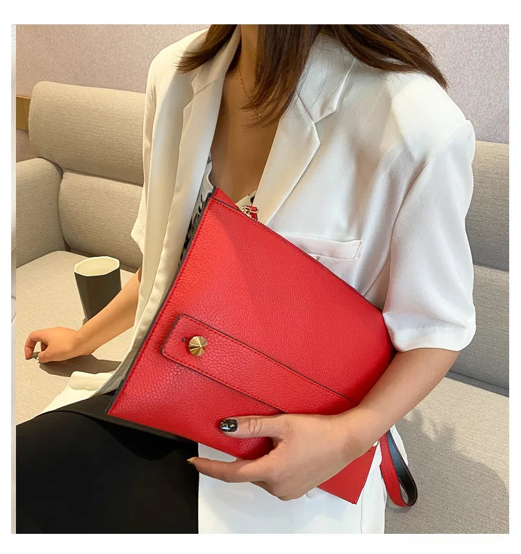 Fashion Luxury Handbag Women Bags PU Leather Designer Ladies Evening Envelope Bag Female Day Clutches 2026 New Lady Clutch Purse