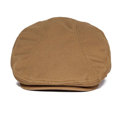 Men's 100% Cotton Newsboy Caps High Quality Classic Flat Cap Gatsby Ivy Golf Cabbies Hat for Male Trucker Driver Hats