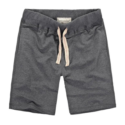 Gray Cotton Shorts Men Summer Sport Fitness Gym Workout Jogger Shorts with Pocket High Quality Plus Size Home Casual Sweatshorts