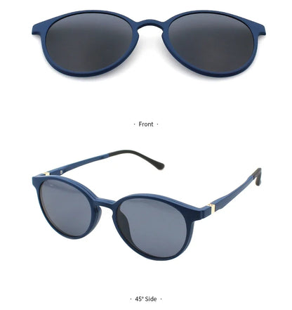 Magnetic Clip On Sunglasses Polarized Sunglasses Myopia Glasses Frame 2 in 1 Fashion Optical Shade Prescription Eyewear