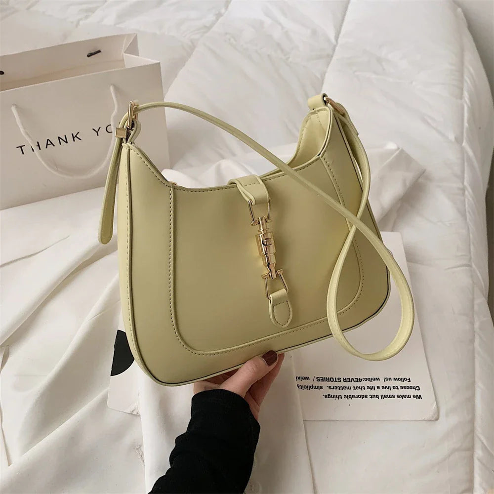 Top Quality Luxury Brand Purses and Handbags Designer Leather Shoulder Crossbody Bags for Women Dual Straps Underarm Sac A Main