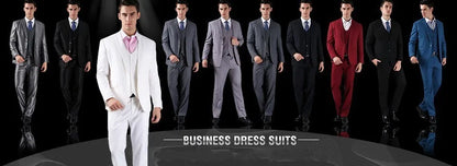 Slim Fit Wedding Suits for Men Sage Green Groom Tuxedo Formal Blazer Vest Pants Set for Prom Party Banquet wedding suits for men