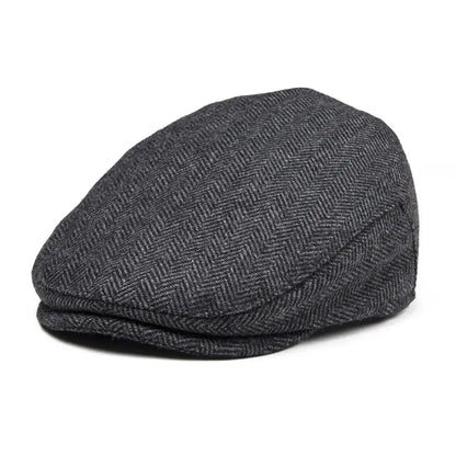 Kids Flat Caps Herringbone Woolen Tweed Small Size Boy Girl Newsboy Caps Infant Toddler Youth Beret Hat for Children