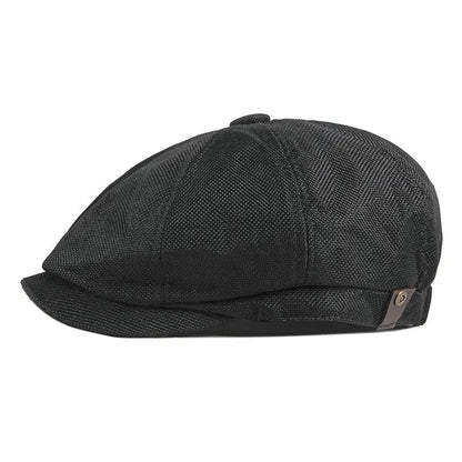 NEW Newsboy Cap Men Spring Summer Octagonal Hat For Male British Herringbone Flat Caps Retro Eight Blade Hats Breathable