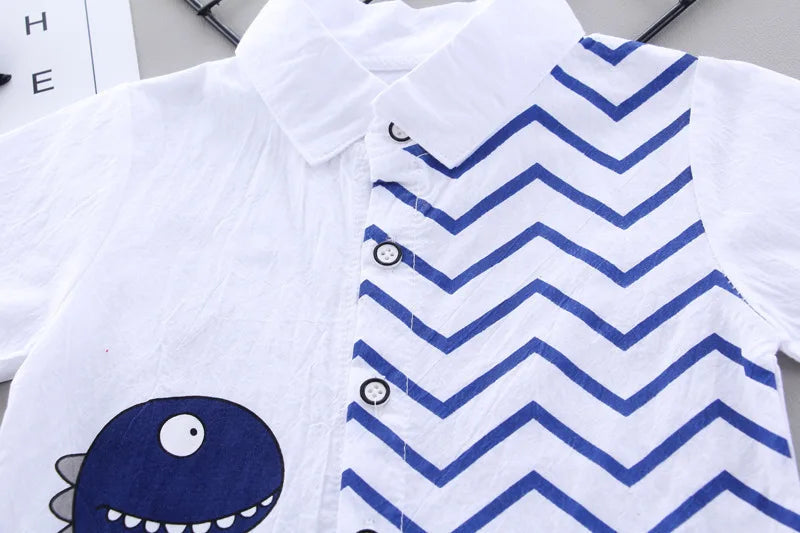 New Fashion Summer Baby Clothes For Boys Children Cartoon Shirt Shorts 2pcs/Sets Kids Clothing Toddler Casual Cotton Tracksuits