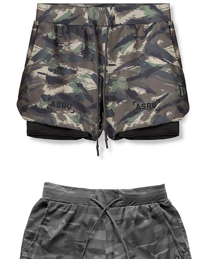 Men's Summer Quick Dry Running 2 in 1 Shorts Sports Jogger Short Pants Male Gym Fitness Training Sweatpants Plus Size M-5XL
