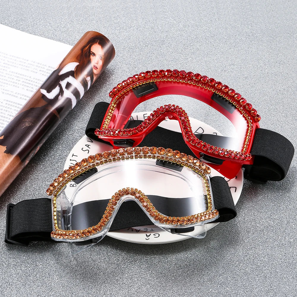 2020 Eyeprotection Outdoor Glasses Mountain Bike Goggles Bicycle Sunglasses Men Eyewear Sports Sunglasses Rhinestone