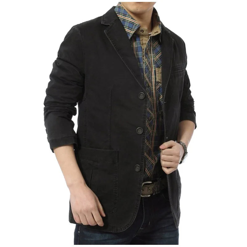 2023 Spring Autumn Luxury Men Blazers New  Fashion Brand High Quality Cargo Suit Casual