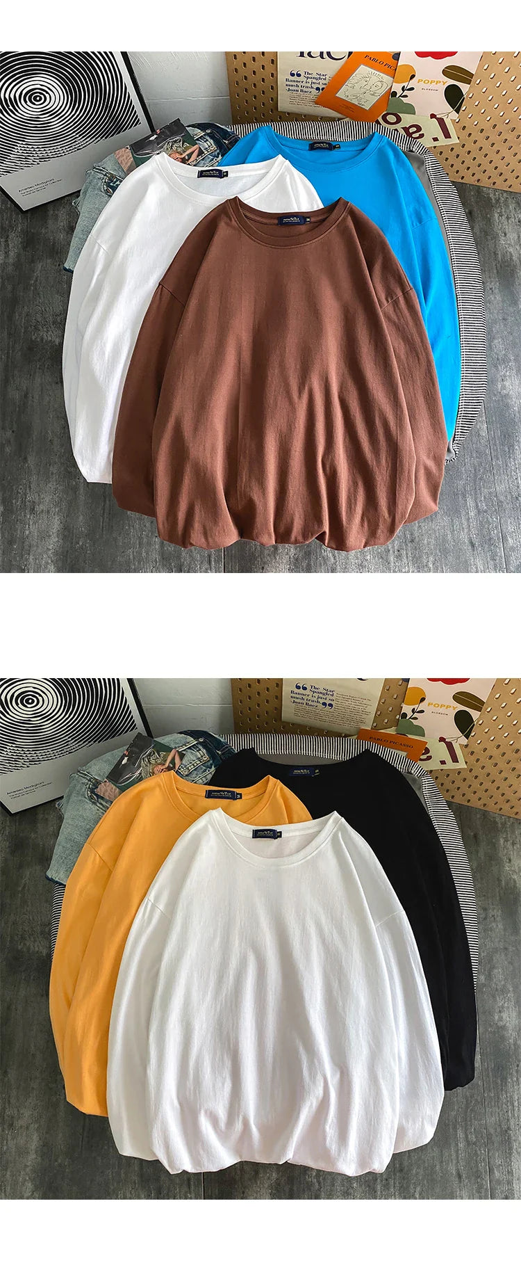 2025 Spring Autumn Long Sleeve T-shirts Men O-Neck Collar Cotton Long T Shirts Men Fashion Casual Comfortable Long T-Shirts Men