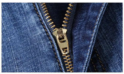 Summer Thin Denim Shorts For Men Good Quality Shorts Jeans Men Cotton Solid Straight Jeans Shorts Male Blue Casual Jeans Size 40