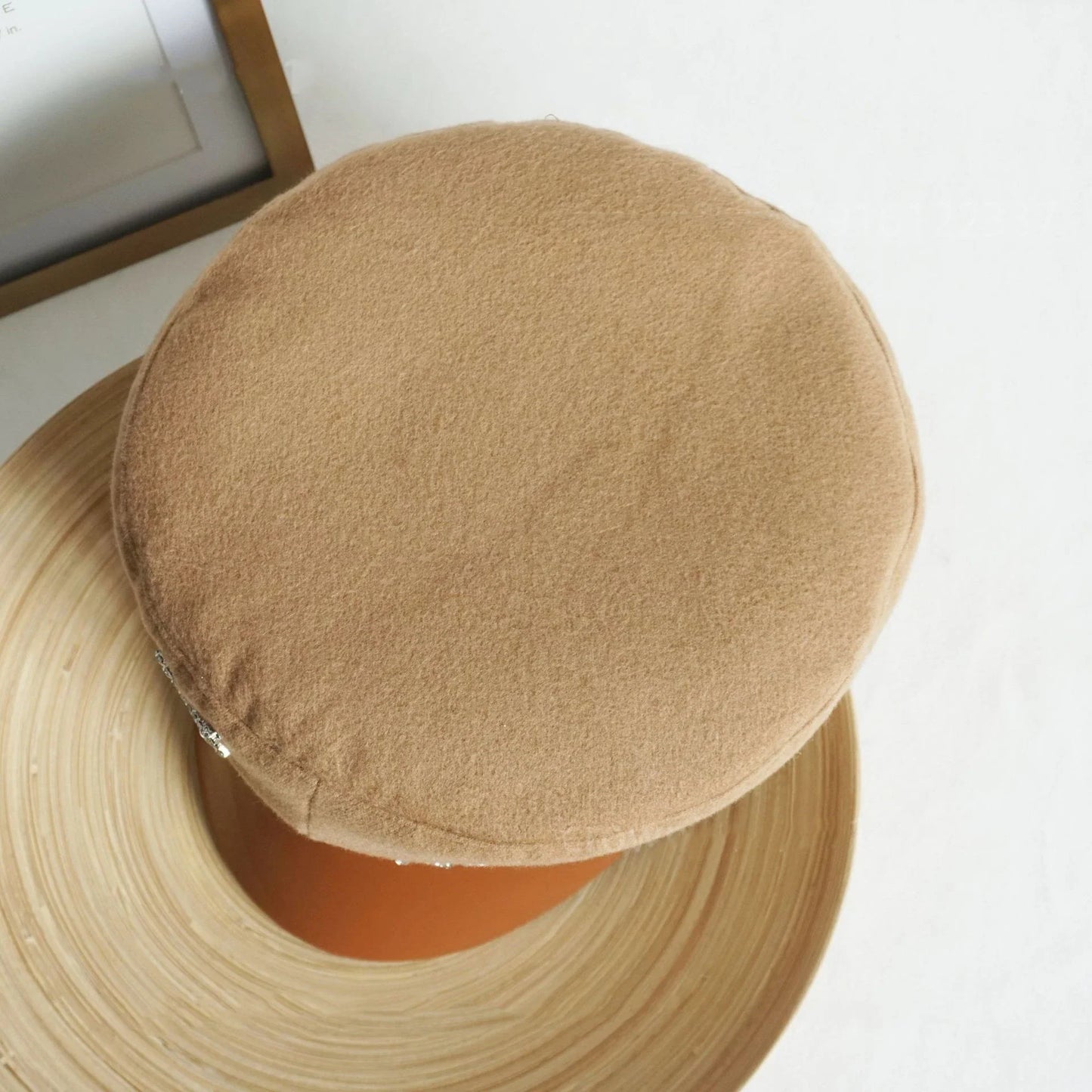 New Women Hats Crystal baker boy hat Wool Newsboy Caps Female Flat Militray Caps Visor S-XL