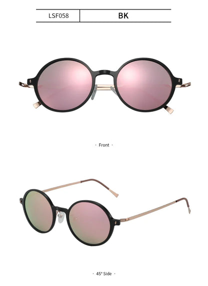 Nylon Titanium Sunglasses Men Retro Small Round Driving Polarized Sun Glasses for Women Mirrored UV400 Shades Eyewear