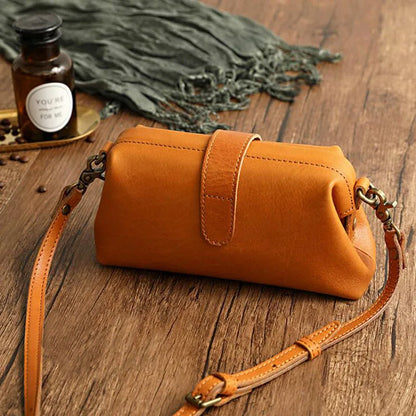 Women’s Genuine Leather Shoulder Bag 2024 Trendy Brand Small Buckle Messenger Bag Fashion Ladies Crossbody Bags Female Bolsas