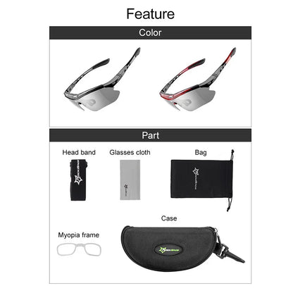 Cycling Glasses Photochromic Bicycle Sports Sunglasses Men Women UV400 MTB Road Bike Goggles Ultralight Outdoor Eyewear