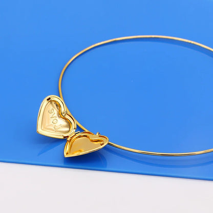 Vintage Simple 925 Sterling Silver Necklace Geometric Choker Shiny And Delicate Collarbone Chain For Women's Golden Jewellery