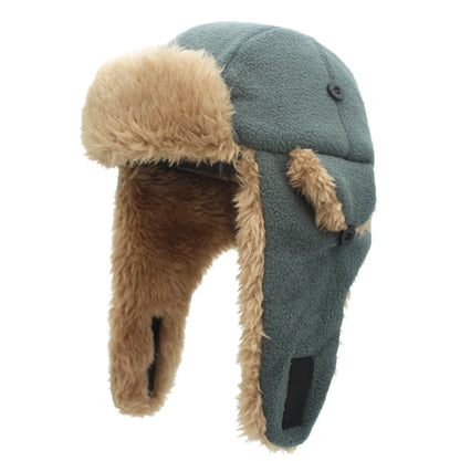 Toddler Boys Kids Fleece Trapper Sherpa Lined Windproof Winter Russian Hat with Large Flaps Warm Ski Hat