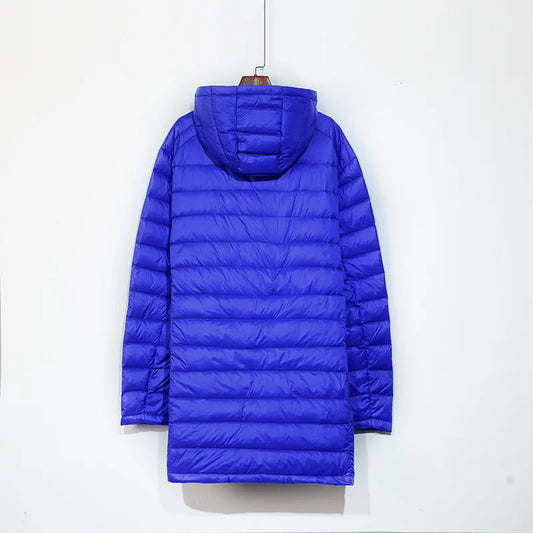 Plus 8XL Winter Long Duck Down Jacket Men Feather Parka Man Ultra Light Down Jacket Men Lightweight Warm Puffer Jackets