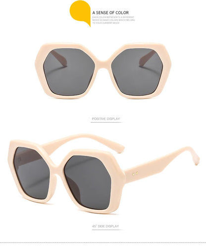Butterfly Oversize Sunglasses Women Fashion Design Big Eyewear Shades for Ladies Uv400 Travel Sun Glasses