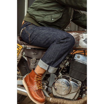 DN-0006 14oz Raw Indigo Selvage Washed Loose Fitting Pants Sanforised Denim Jean