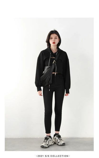 Women Jeans Retro High Waist Stretch Pencil Denim Pants Elastic for Woman Female Trousers Autumn Winter Ladies