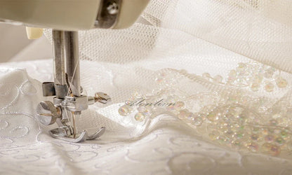 Customize Made Beauty Lace Fitted Beaded 2 In 1 Mermaid Wedding Gowns Trumpet Removable Train Bridal Gowns