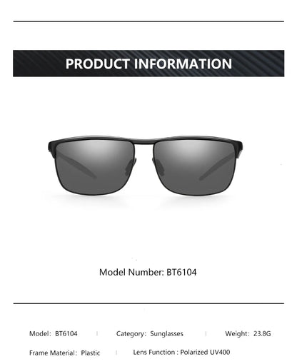 Aluminum Sports Polarized Sunglasses For Men Women Mirrored UV400 Anti-Glare Driving Sun Glases