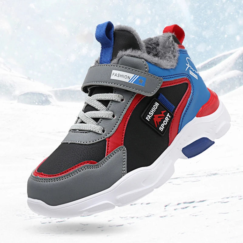 Men Boots Winter Waterproof Snow Shoes with Fur Plush Warm Men Snow Boots Spring Footwear Comfortable Adult Casual Shoes