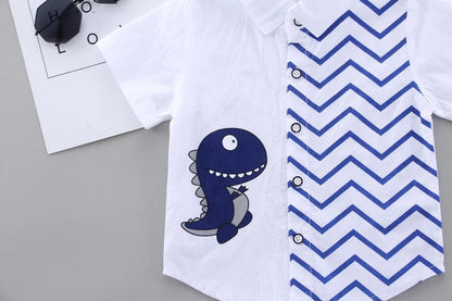 New Fashion Summer Baby Clothes For Boys Children Cartoon Shirt Shorts 2pcs/Sets Kids Clothing Toddler Casual Cotton Tracksuits