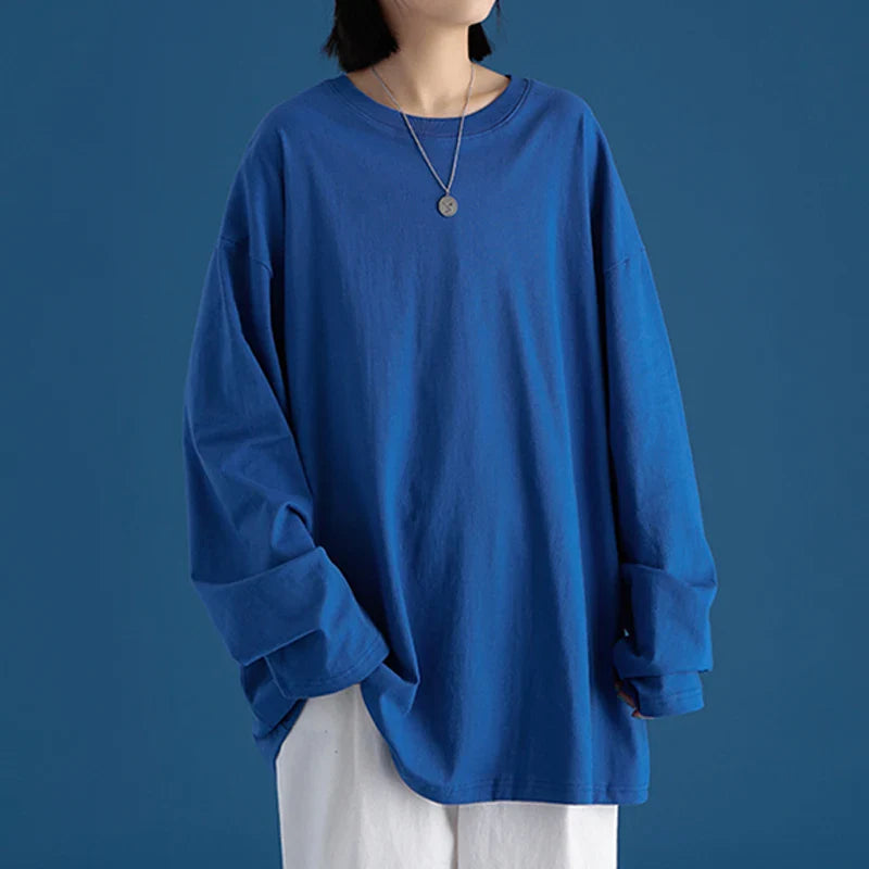 2025 Spring Autumn Long Sleeve T-shirts Men O-Neck Collar Cotton Long T Shirts Men Fashion Casual Comfortable Long T-Shirts Men