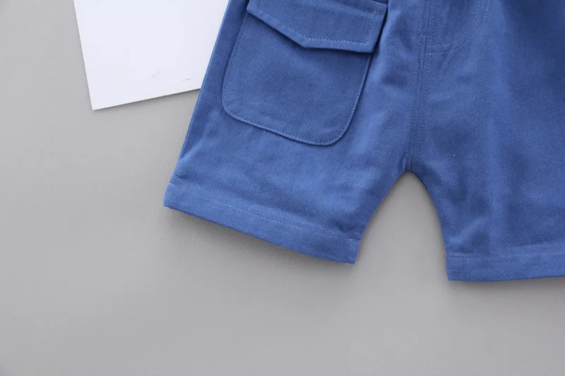 New Fashion Summer Baby Clothes For Boys Children Cartoon Shirt Shorts 2pcs/Sets Kids Clothing Toddler Casual Cotton Tracksuits