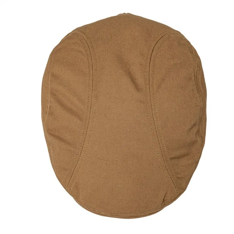 Men's 100% Cotton Newsboy Caps High Quality Classic Flat Cap Gatsby Ivy Golf Cabbies Hat for Male Trucker Driver Hats
