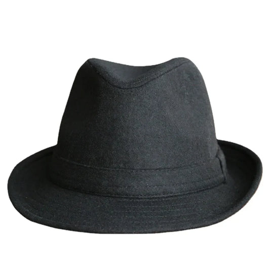 Winter Solid Woollen Fedoras For Men Top Jazz  Hat Adult Bowler Hats Classic Version Chapeau Hats