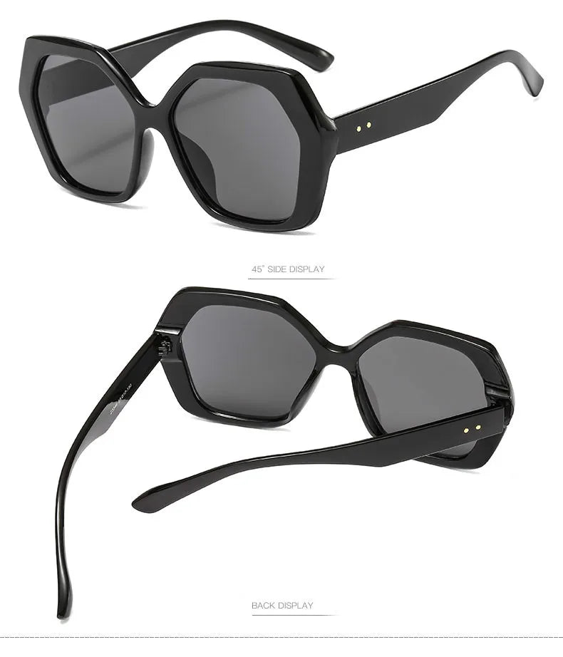 Butterfly Oversize Sunglasses Women Fashion Design Big Eyewear Shades for Ladies Uv400 Travel Sun Glasses