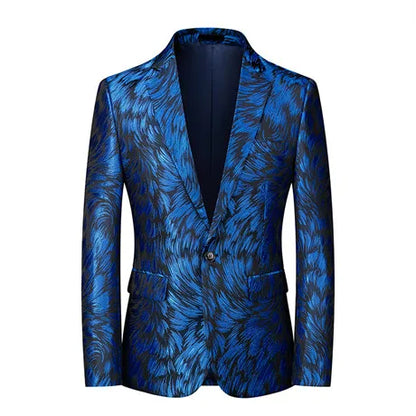 2026 New Red Men's Suit Jacket, Wedding Brands Dress Coat, Stylish Slim Man Costume Homme Single-Breasted Asian Sizes  Blazer