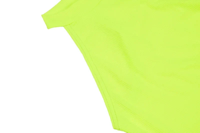 Sexy High Street Bodycon Neon Bodysuits Summer Colorful Sleevelss Backless Ftness Outfit Club Party Jumpsuit Combinaison Femme
