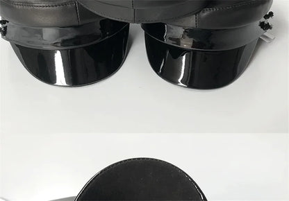 Brand Collection Wool Newsboy caps  New Women Hats Flat Militray Caps Baker Boy Hat with logo