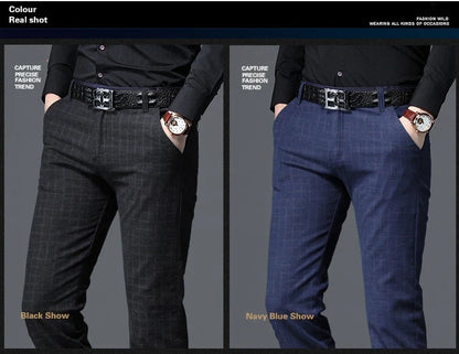 Spring Autumn New Fashion Mens Casual Pants High Quality Brand Business Pants Male Clothing Cotton Formal Trousers Men Clothing