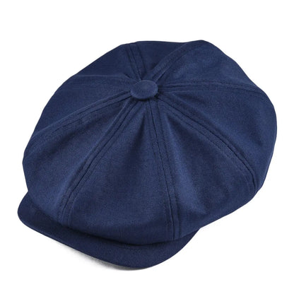 Newsboy Cap Men's Twill Cotton Eight Panel Hat Women's Baker Boy Caps Retro Big Large Hats Male Boina Green Beret