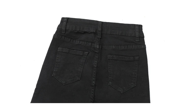 Women Jeans Retro High Waist Stretch Pencil Denim Pants Elastic for Woman Female Trousers Autumn Winter Ladies