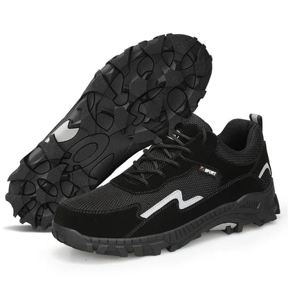 Men Steel Toe Safety Shoes Indestructible Construction Working Shoes Protection Male Footwear Breathable Hiking Industry Boots